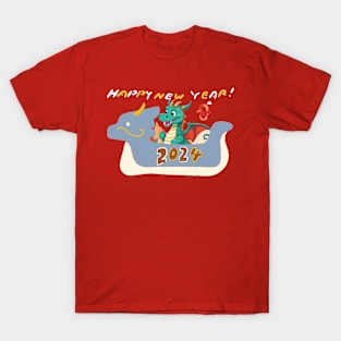 Dragon: New Year Wishes 2024 T-Shirt